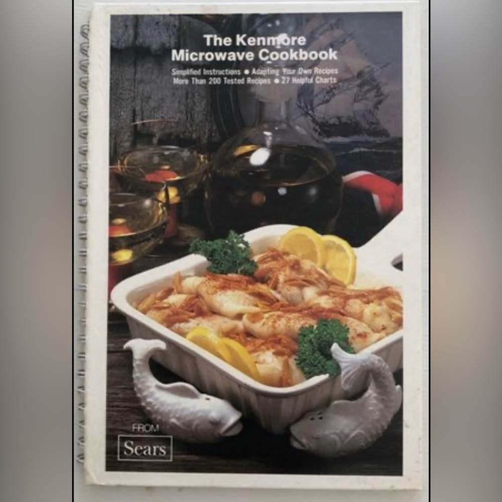 Vintage 1979 Kenmore Microwave Spiral Bound Cookbook HC
